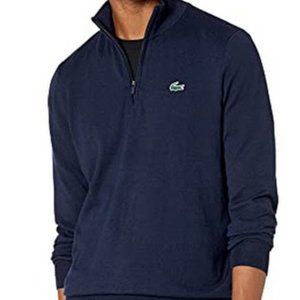 Lacoste | Shirts | Euc Mens Lacoste 4 Zip Sweatshirt Sweater Pullover Navy  Blue Sz Fr 6 Us Xl | Poshmark